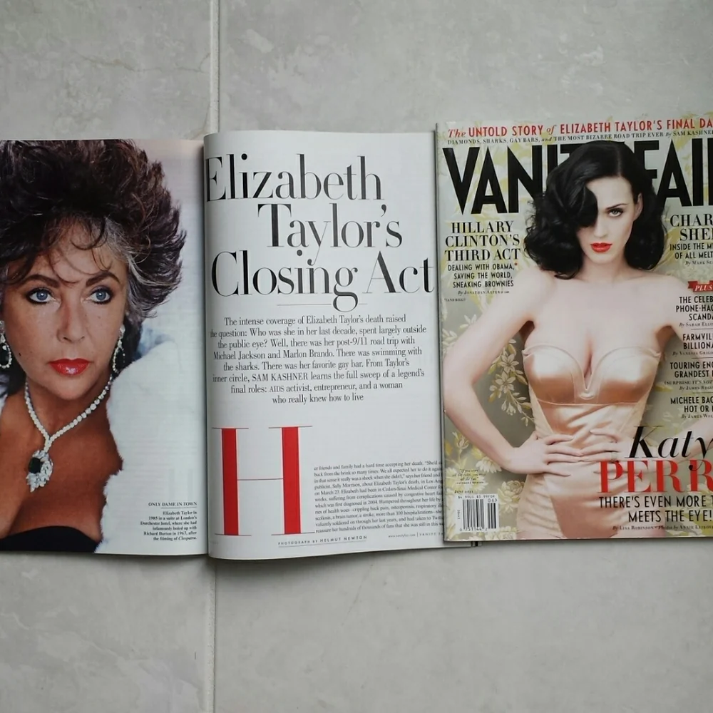 Katy Perry with Elizabeth Taylor Commemorative